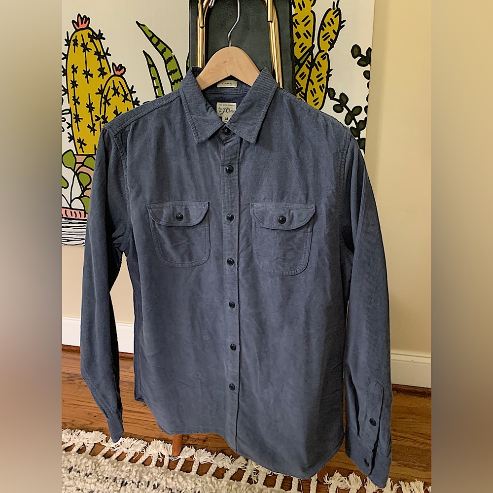 J. Crew Garment-dyed corduroy workshirt